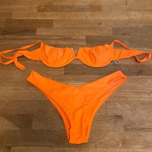 orange shein bikini •never worn